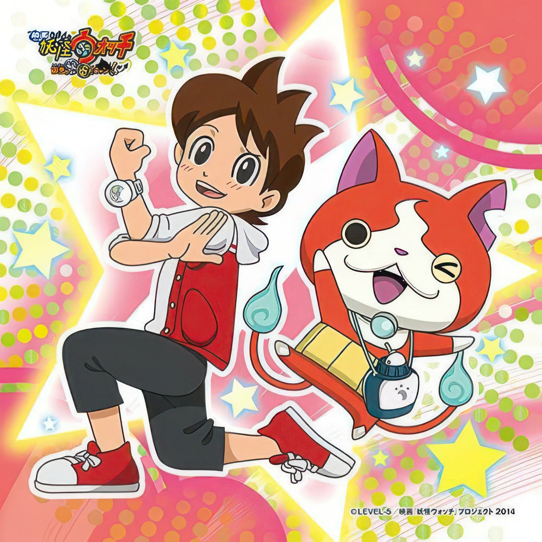 ensky-100-77-yo-kai-watch-the-movie-the-secret-of-birth-nyan-keita-and-jibanyan-100-pieces-jigsaw-puzzle