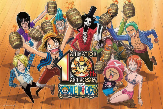 Ensky 1000-124　One Piece Animation 10th Anniversary　1000 Pieces Jigsaw Puzzle