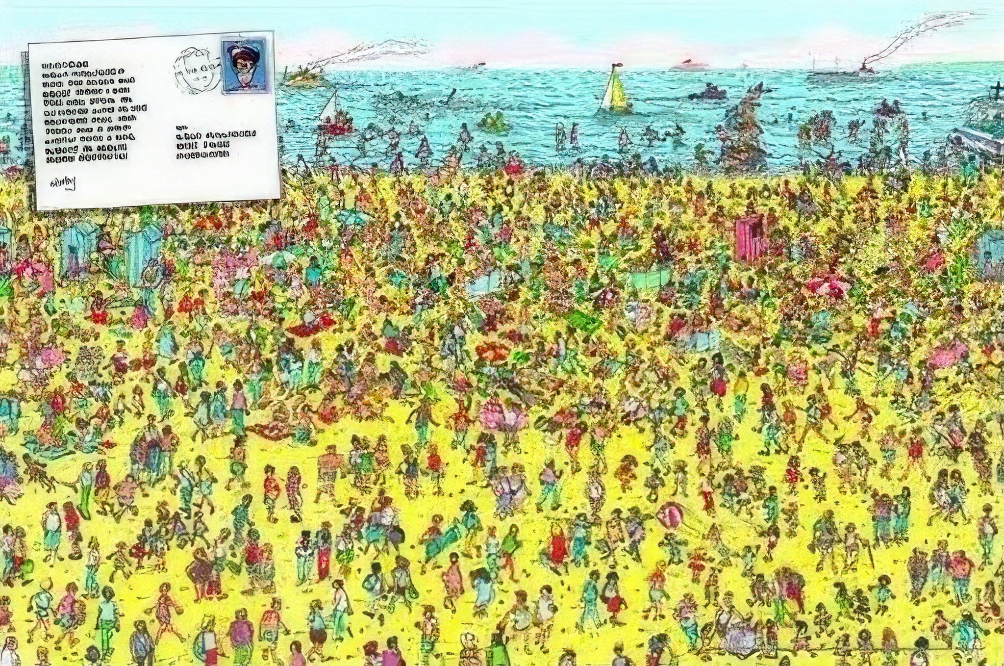 ensky-1000-159-where's-wally?-on-the-beach-1000-pieces-jigsaw-puzzle