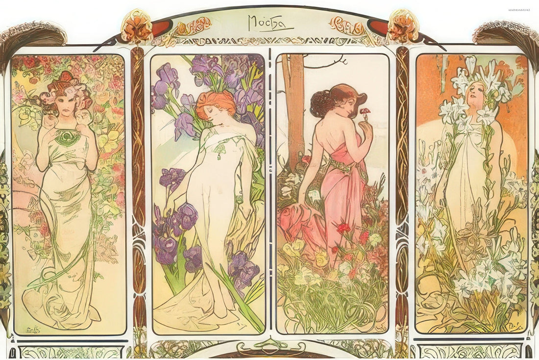 ensky-1000-336-mucha-the-four-flowers-1000-pieces-jigsaw-puzzle