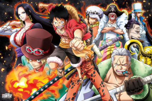 Ensky 1000-582　One Piece • Great Fire Battle　1000 Pieces Jigsaw Puzzle