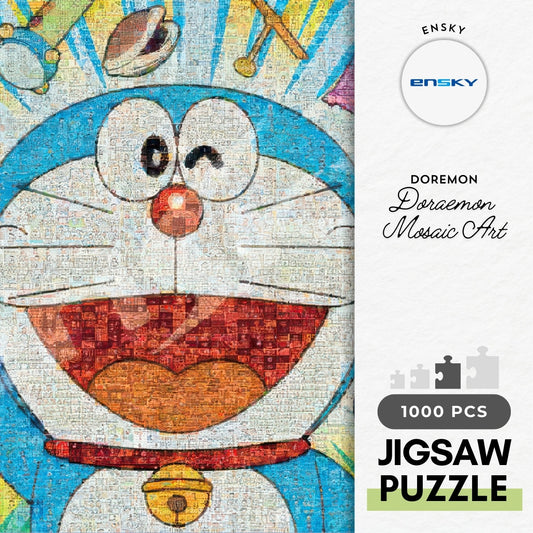 Ensky 1000-MG09　Doraemon Mosaic Art　1000 Pieces Plastic Jigsaw Puzzle