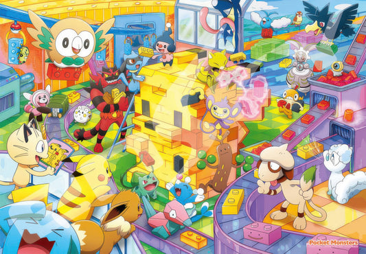 Ensky 1000T-134　Pokemon • Let's Make It Together! Pikachu Block　1000 Pieces Jigsaw Puzzle