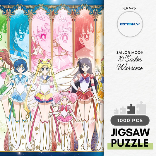 Ensky 1000T-162　Sailor Moon Crystal • 10 Sailor Warriors　1000 Pieces Jigsaw Puzzle