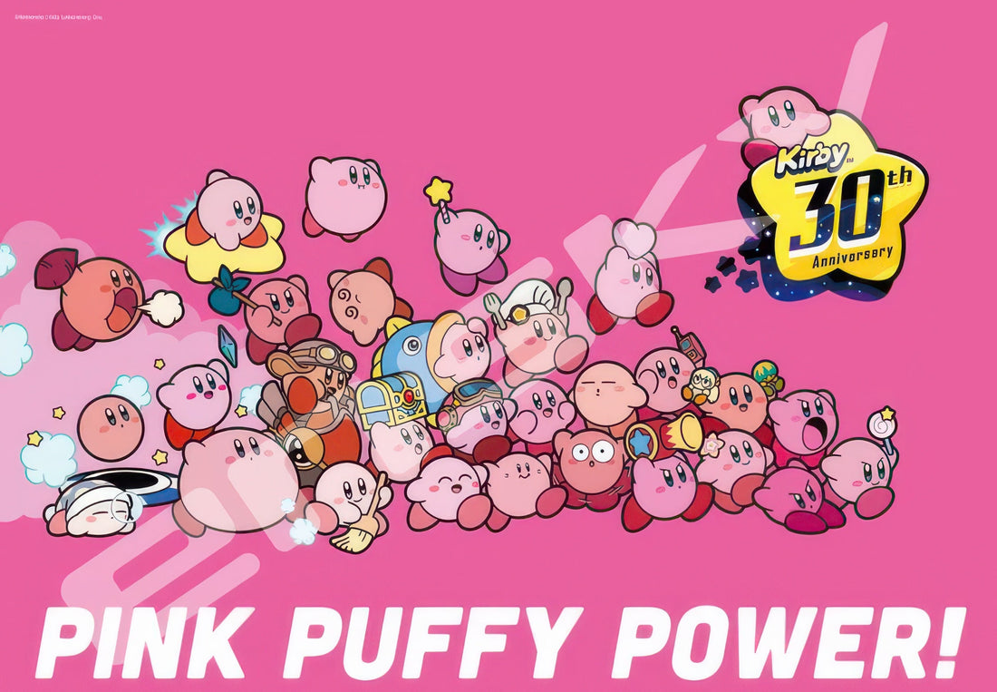 ensky-1000t-318-kirby-of-the-stars-30th-pink-puffy-power-1000-pieces-jigsaw-puzzle