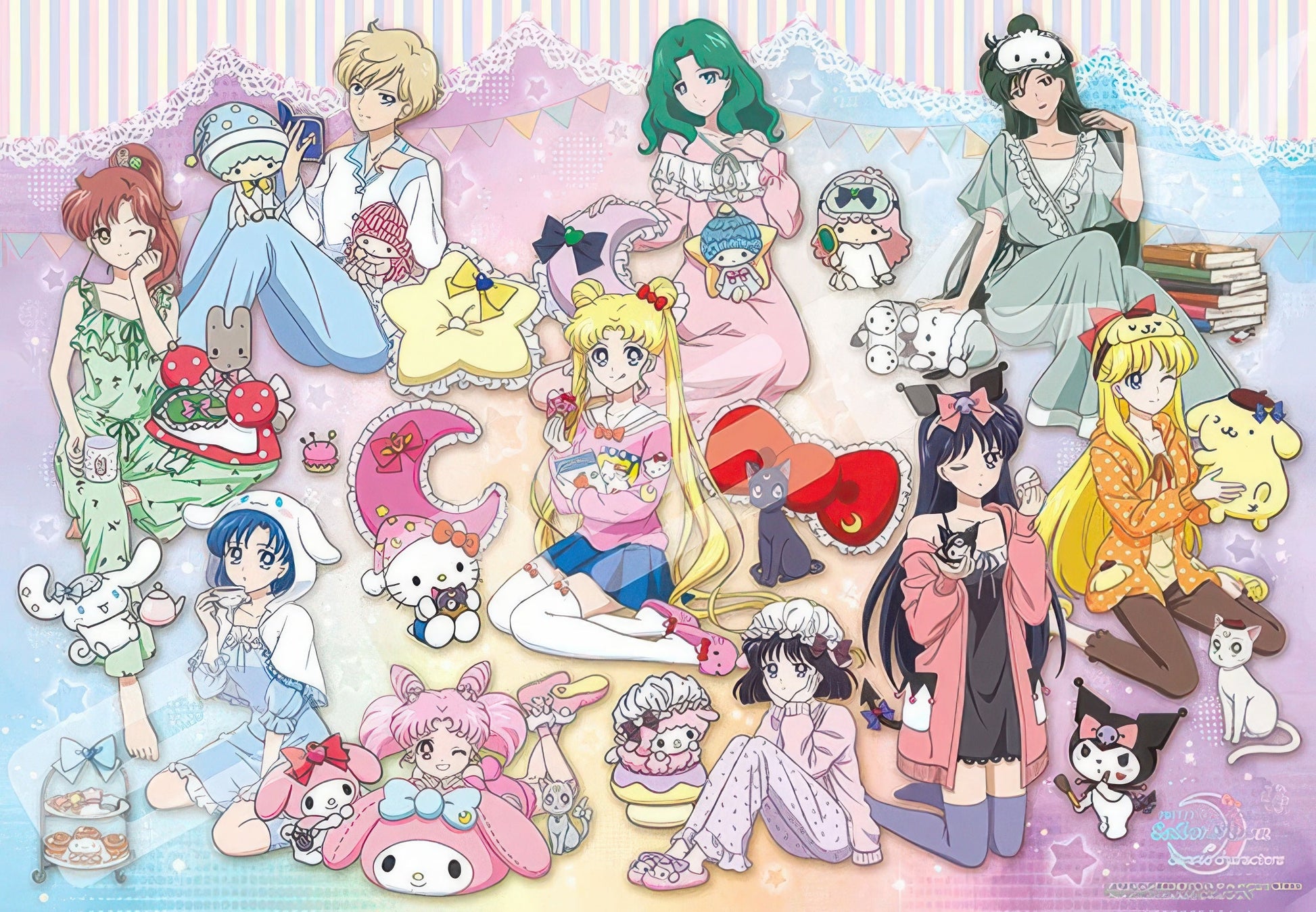 ensky-1000t-369-sailor-moon-sanrio-party-night-1000-pieces-jigsaw-puzzle