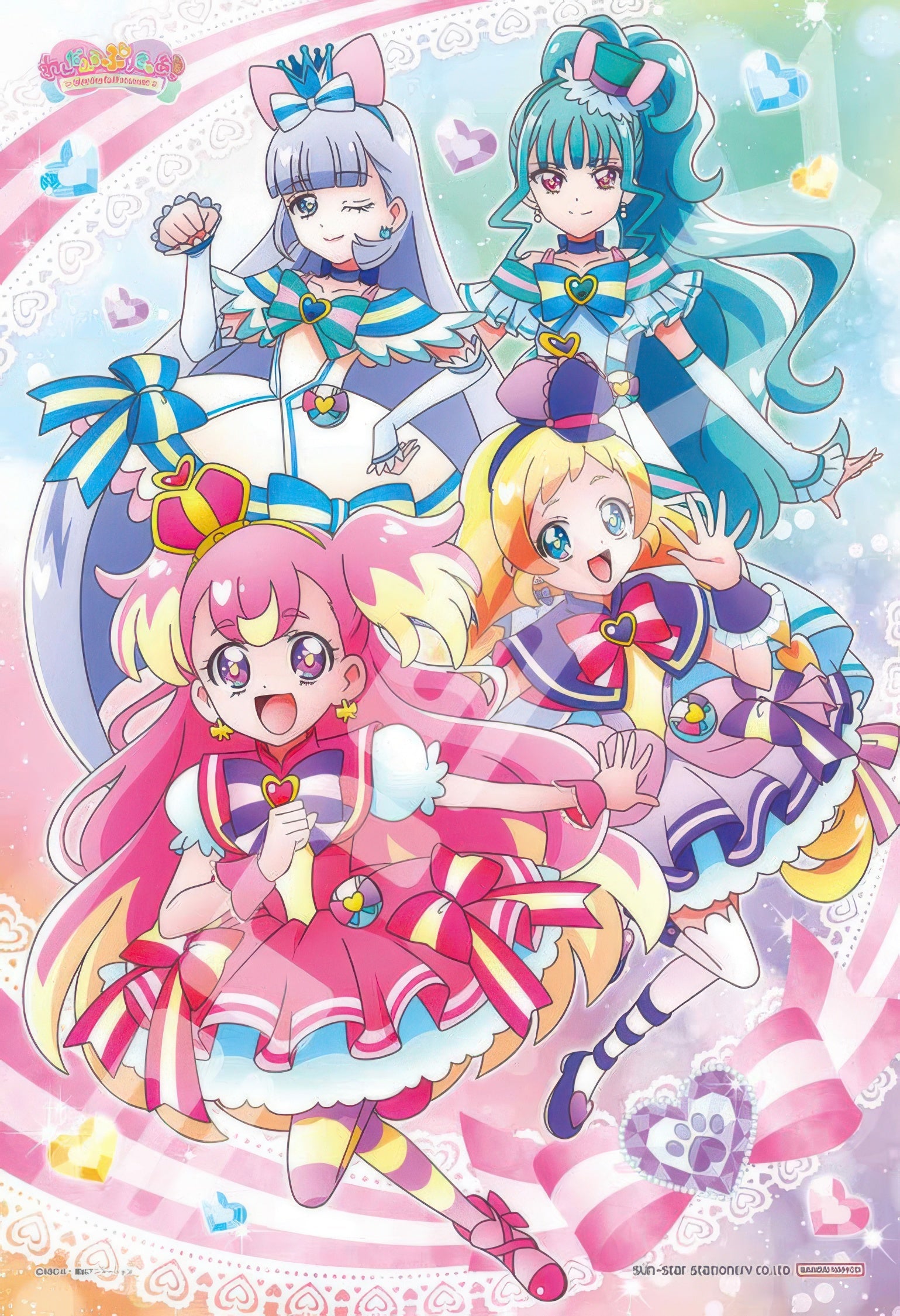 ensky-108-l900-wonderful-pretty-cure-power-of-bonds-108-pieces-jigsaw-puzzle