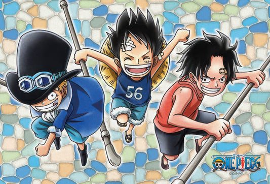 Ensky 126-AC03　One Piece • Three Brothers　126 Pieces Crystal Jigsaw Puzzle