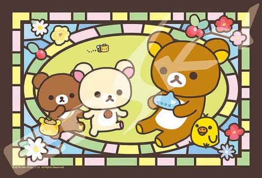 Ensky 126-AC60　Rilakkuma • New Friend (4)　126 Pieces Crystal Jigsaw Puzzle