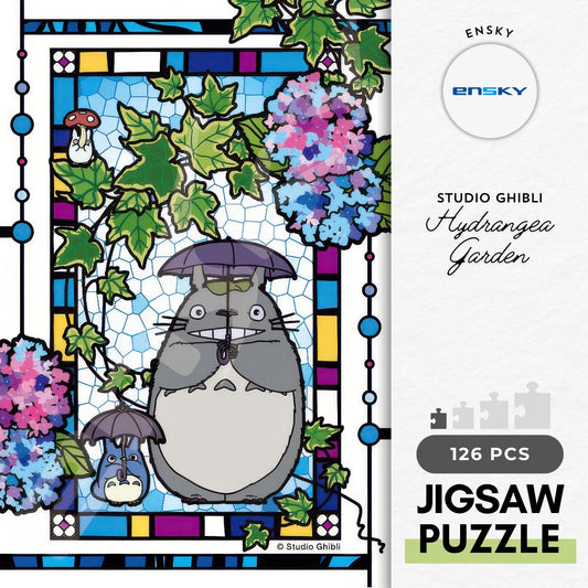 Ensky 126-AC61　My Neighbor Totoro • Hydrangea Garden　126 Pieces Crystal Jigsaw Puzzle