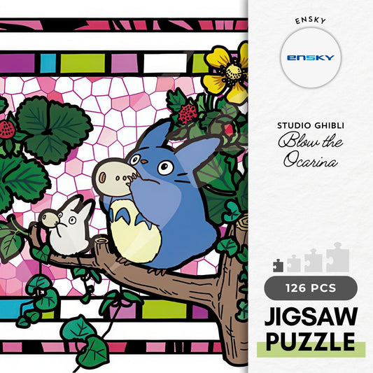 Ensky 126-AC63　My Neighbor Totoro • Blow the Ocarina　126 Pieces Crystal Jigsaw Puzzle