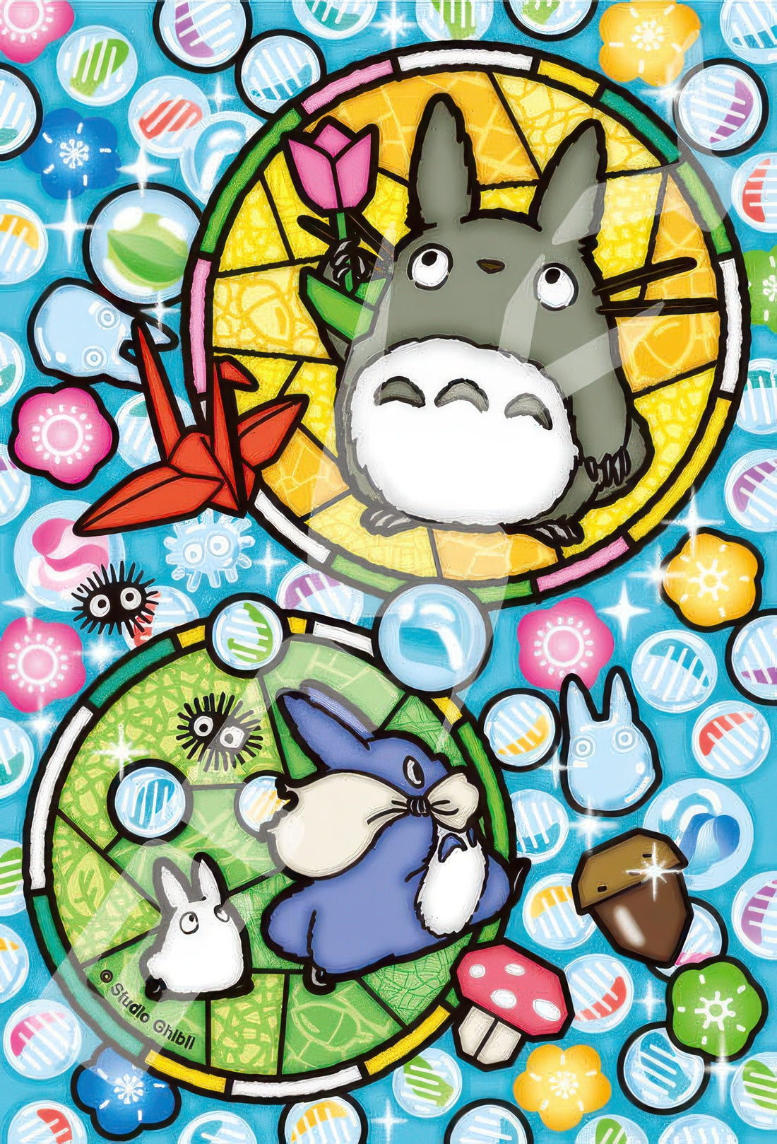 ensky-126-ac64-my-neighbor-totoro-totoro-tiddlywinks-126-pieces-crystal-jigsaw-puzzle