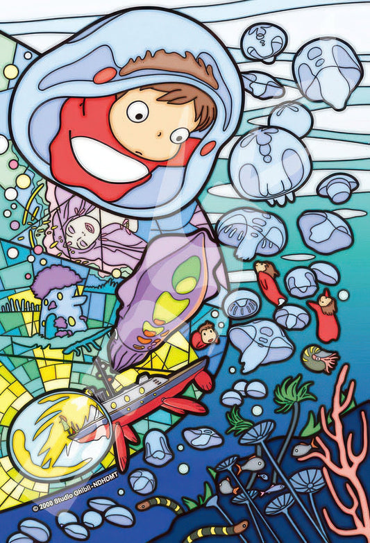 Ensky 126-AC69　Ponyo • Beginning of an Adventure　126 Pieces Crystal Jigsaw Puzzle