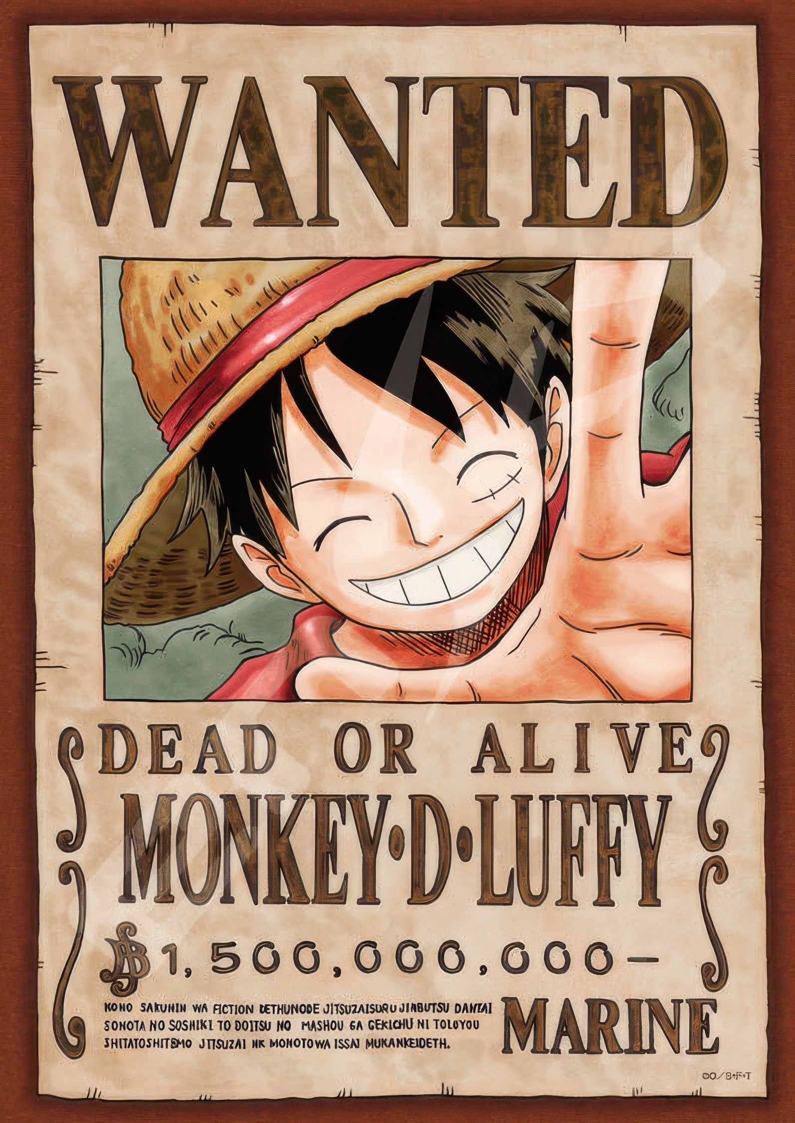 ensky-208-034-wanted-poster:-monkey-d.-luffy-208-pieces-jigsaw-puzzle