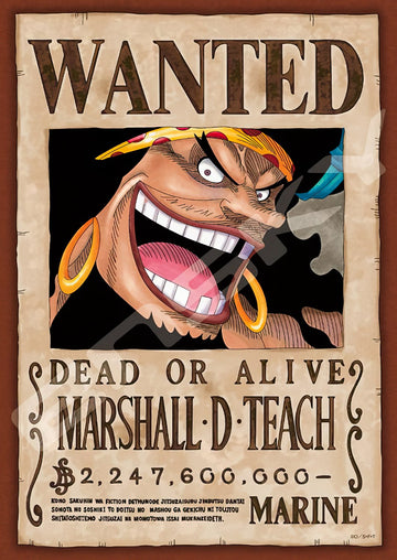 Ensky • One Piece • Marshall D. Teach Wanted Poster　208 PCS　Jigsaw Puzzle