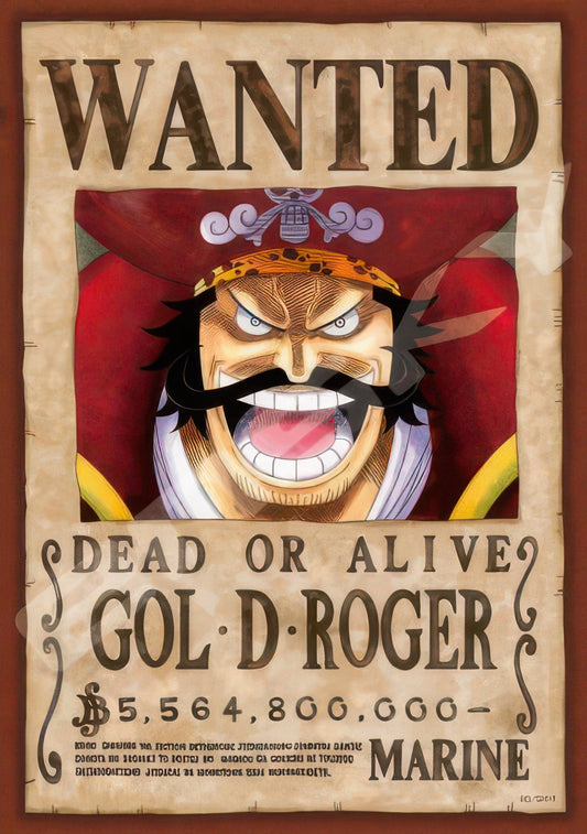 Ensky 208-076　One Piece • Gol. D. Roger Wanted Poster　208 Pieces Jigsaw Puzzle