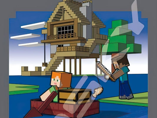 Ensky • Minecraft • Gone Fishing　208 PCS　Jigsaw Puzzle