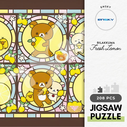 Ensky 208-AC28　Rilakkuma • Fresh Lemon　208 Pieces Crystal Jigsaw Puzzle