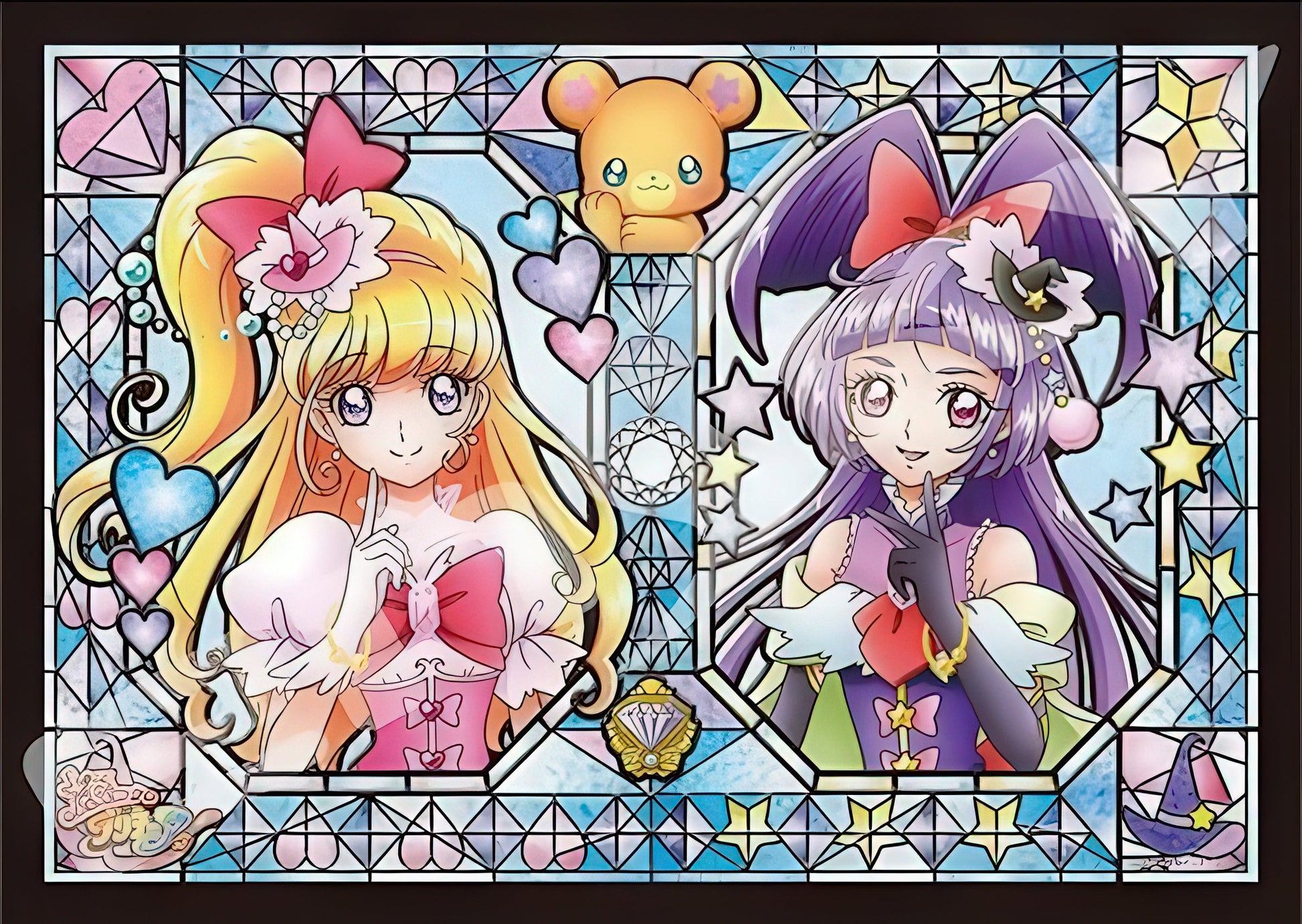 ensky-208-ac30-[witchy-precure!]-diamond-style-crystal-208-pieces-jigsaw-puzzle