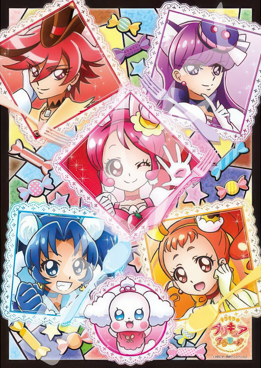 Ensky 208-AC45　Pretty Cure • Sweet Time Together　208 Pieces Crystal Jigsaw Puzzle