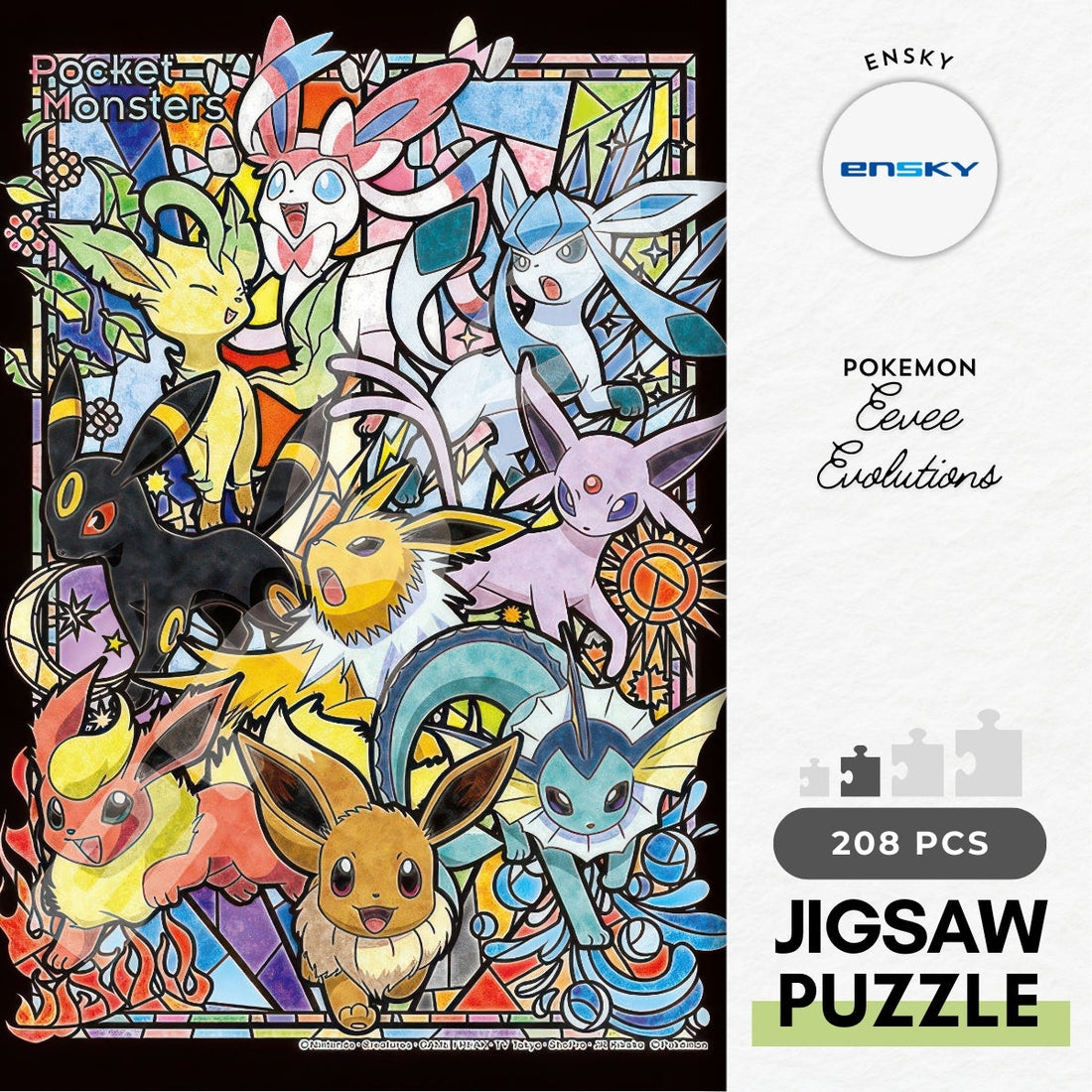 ensky-208-ac51-pokemon-eevee-evolutions-208-pieces-crystal-jigsaw-puzzle