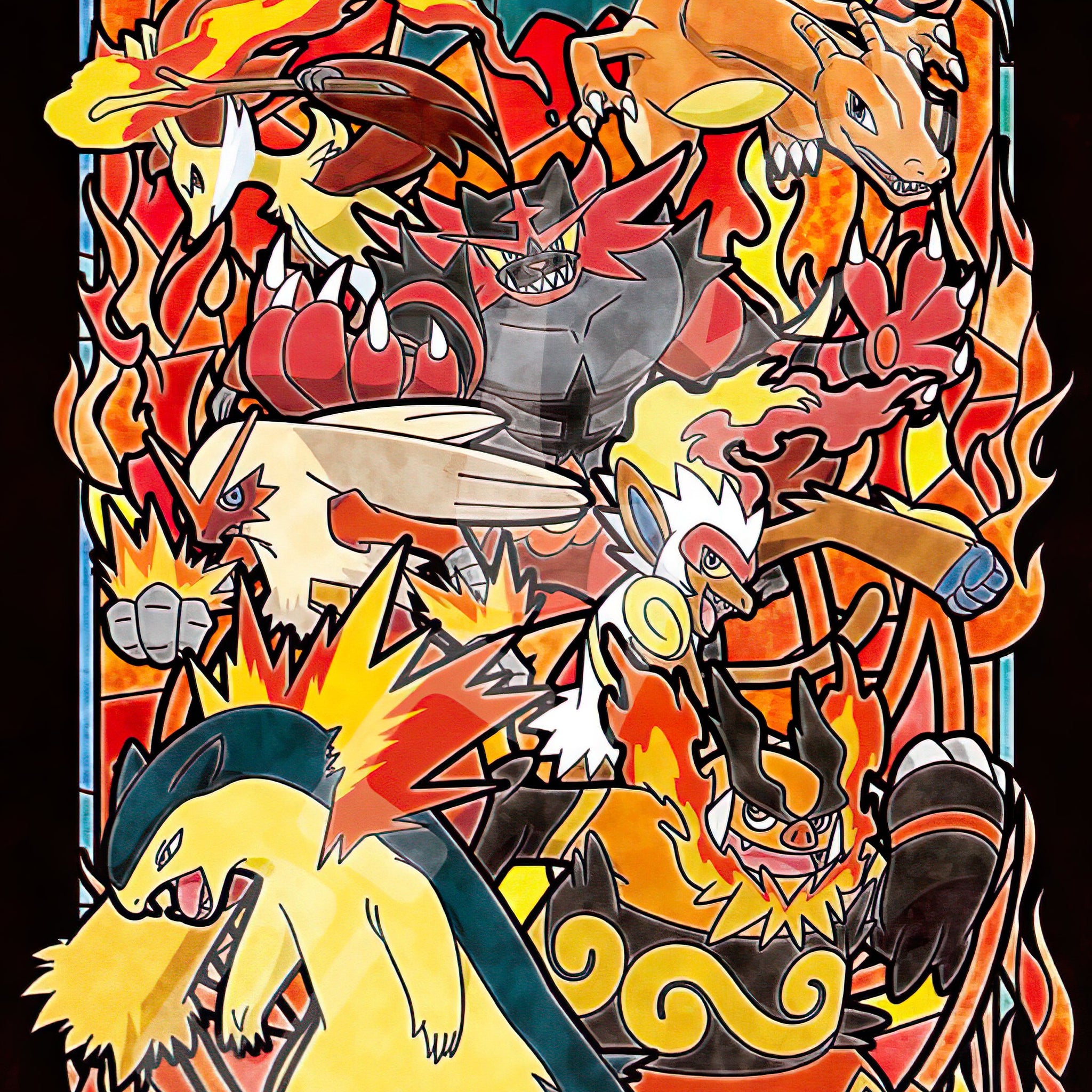 Ensky â€¢ Pokemon â€¢ Fire Typeã€€208 PCSã€€Crystal Jigsaw Puzzle