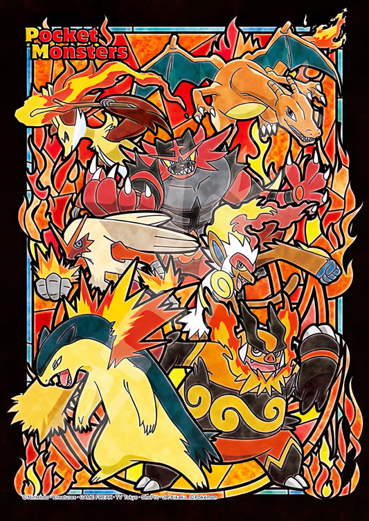 Ensky â€¢ Pokemon â€¢ Fire Typeã€€208 PCSã€€Crystal Jigsaw Puzzle