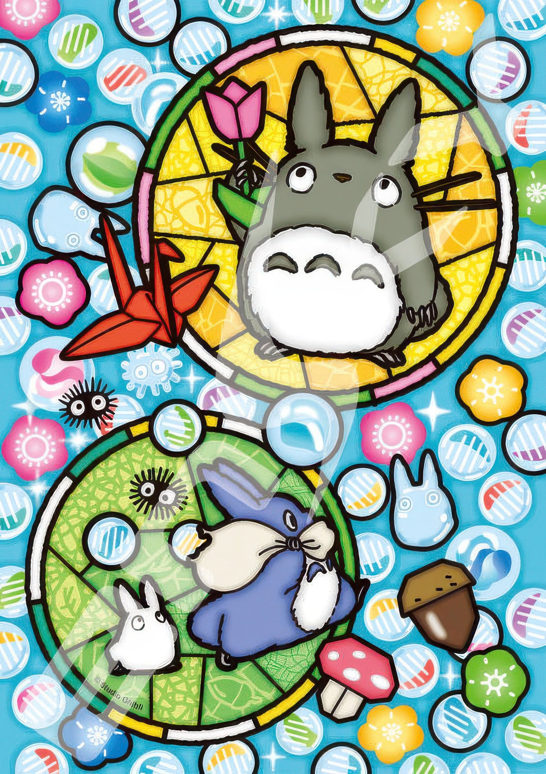 ensky-208-ac55-my-neighbor-totoro-marbles-totoro-208-pieces-crystal-jigsaw-puzzle