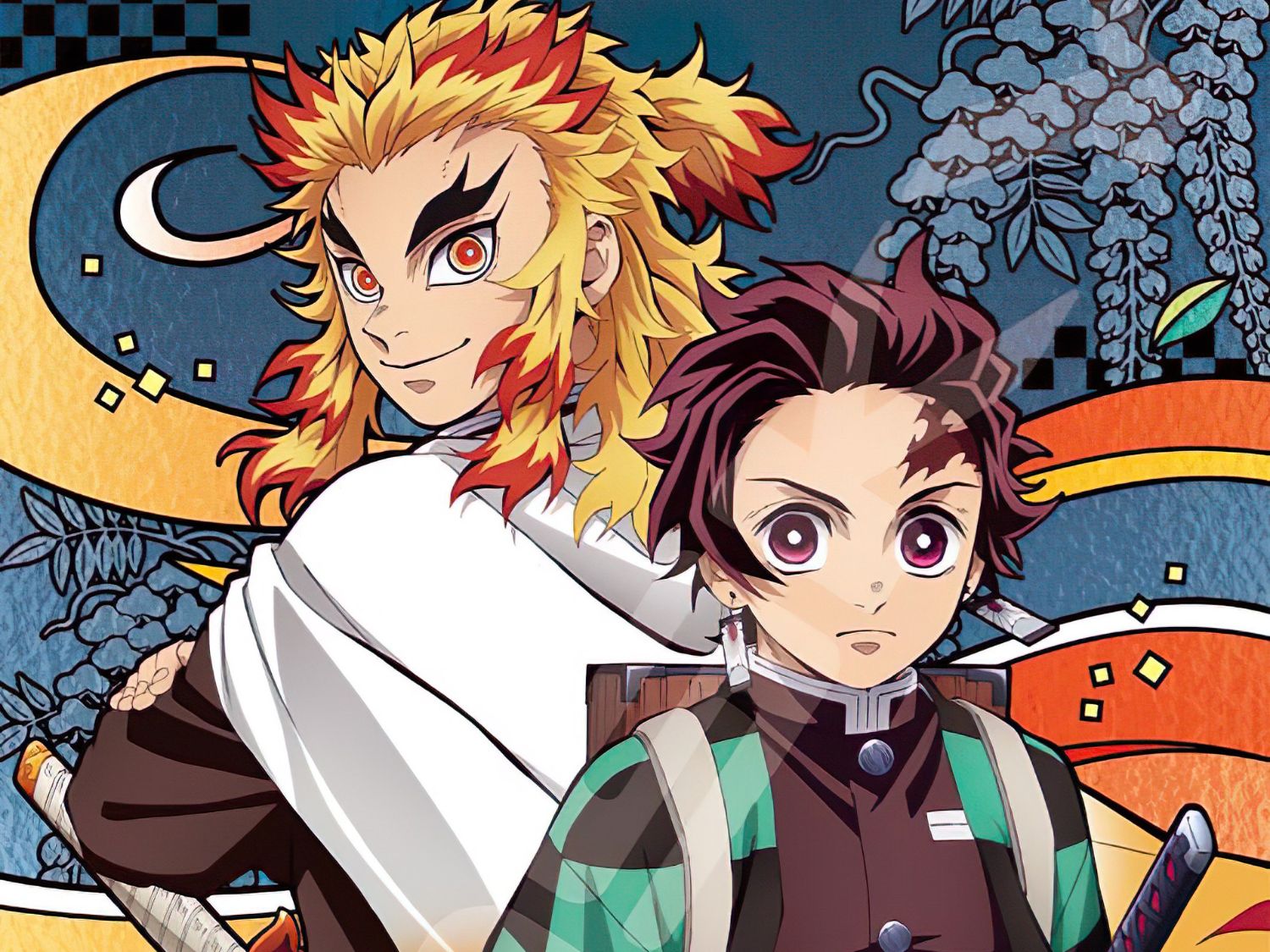 Ensky â€¢ Demon Slayer: Kimetsu no Yaiba â€¢ Tanjiro and Kyojuroã€€208 PCSã€€Crystal Jigsaw Puzzle