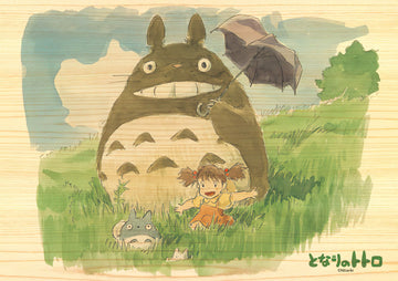 Ensky • My Neighbor Totoro • Walking Weather　208 PCS　Wooden Jigsaw Puzzle