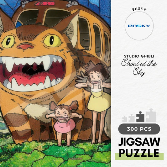 Ensky 300-AC045　My Neighbor Totoro • Shout at the Sky　300 Pieces Crystal Jigsaw Puzzle