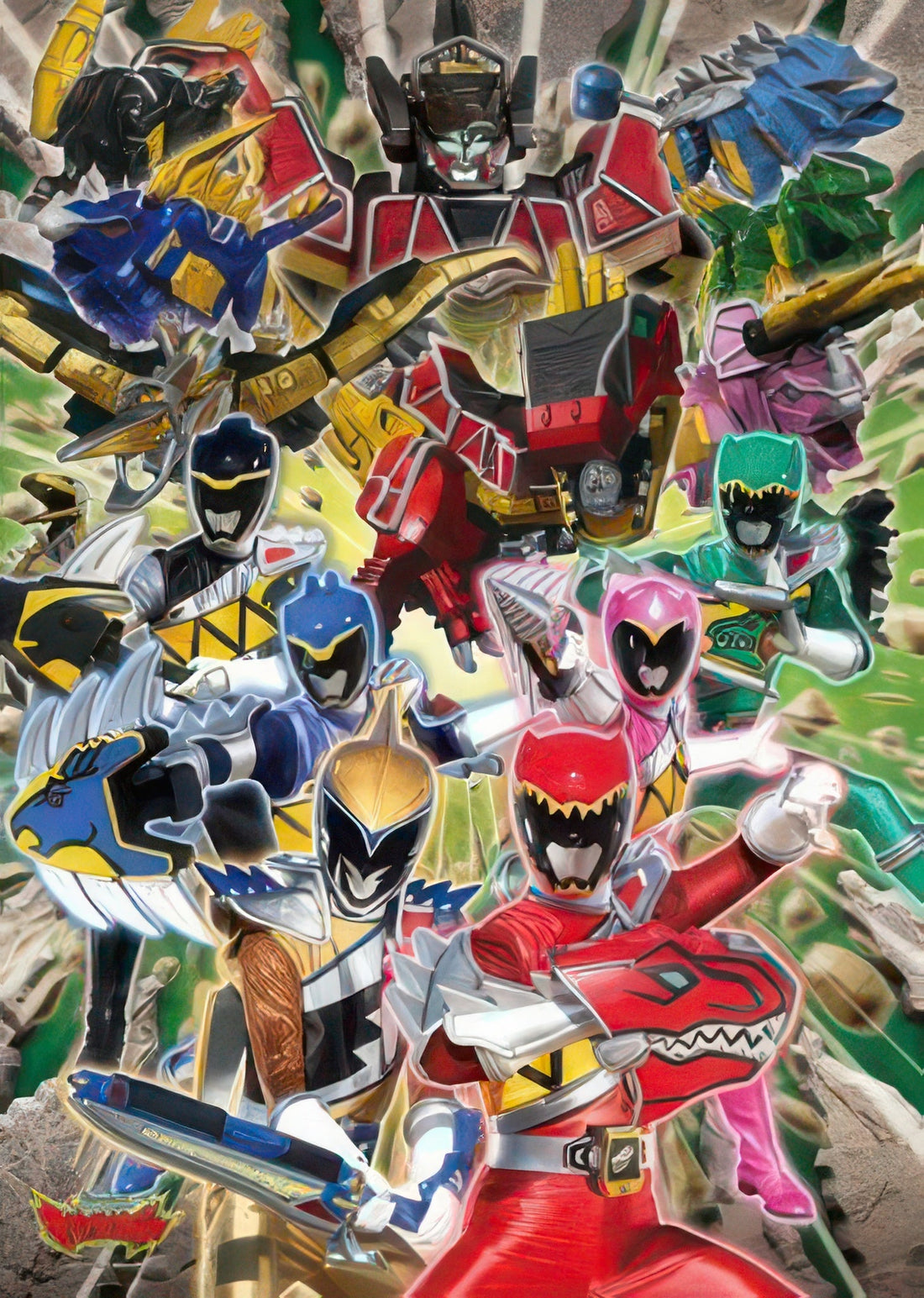 ensky-300-l356-zyuden-sentai-kyoryuger-6-heroes-and-beast-electric-dragon-300-pieces-jigsaw-puzzle