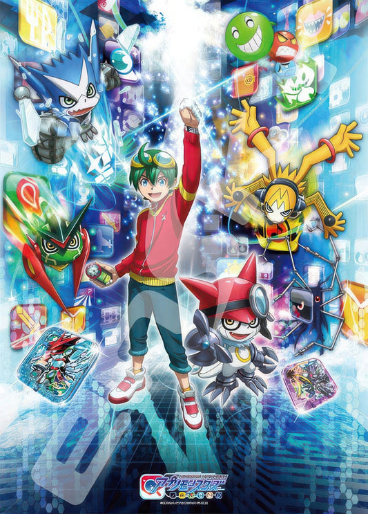 Ensky 300-L526　Digimon • Encounter with Appmon　300 Pieces Jigsaw Puzzle