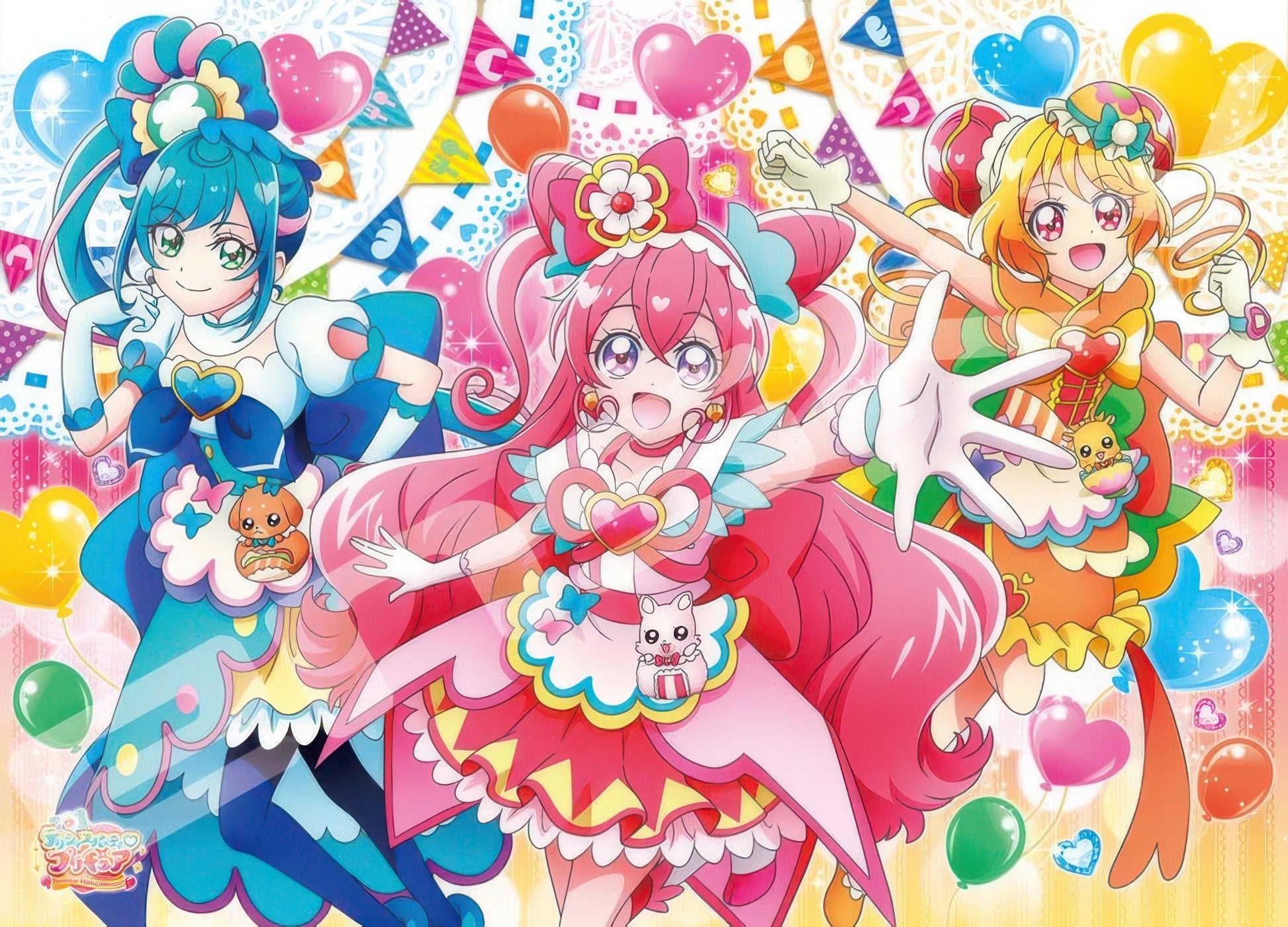 ensky-300-l572-pretty-cure-let-s-party-300-pieces-jigsaw-puzzle