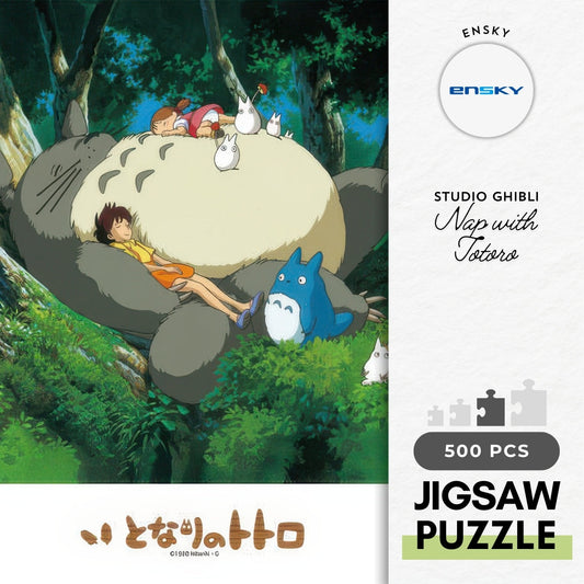 Ensky 500-247　My Neighbor Totoro • Nap with Totoro　500 Pieces Jigsaw Puzzle