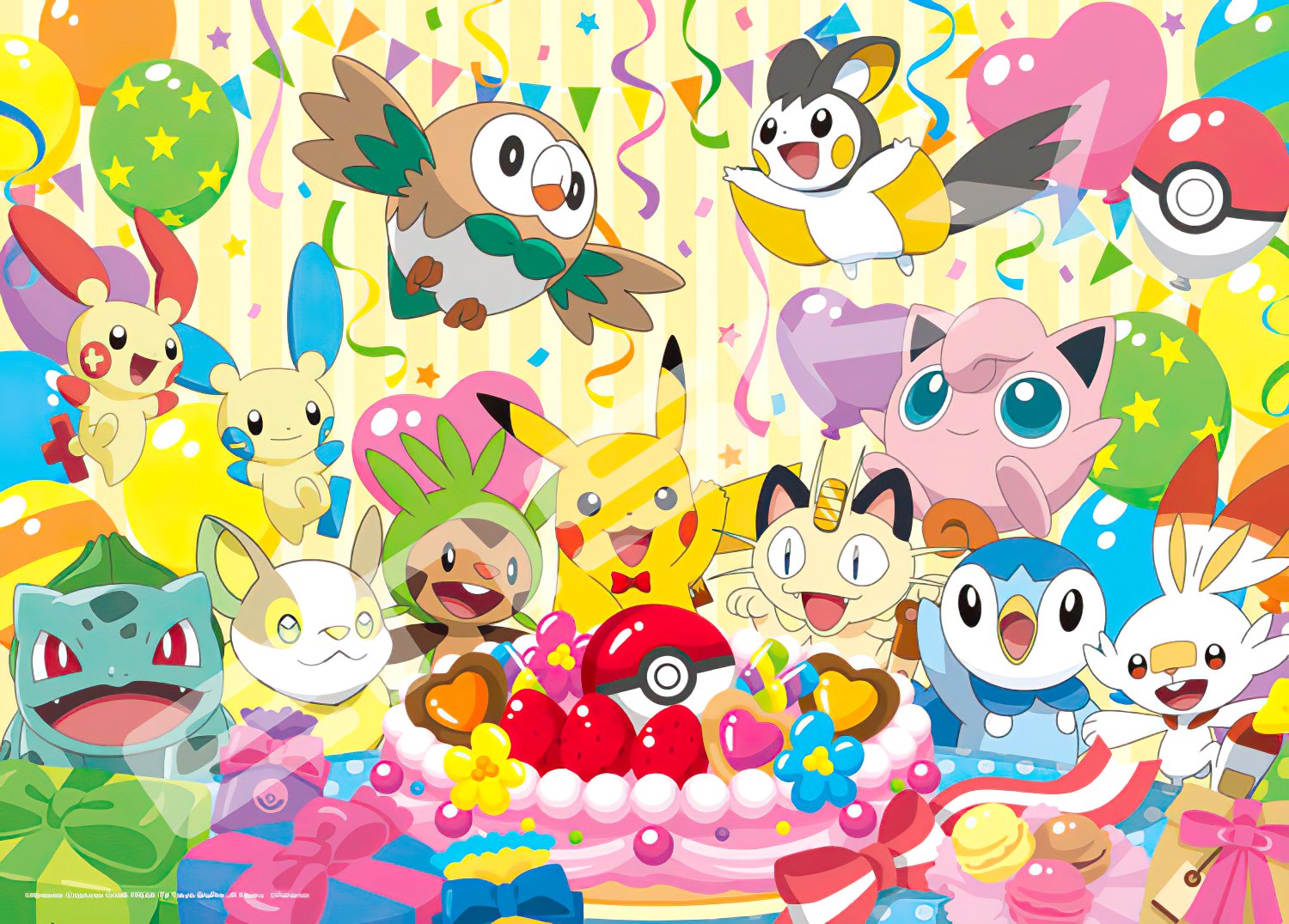 Ensky â€¢ Pokemon â€¢ Let's Eat Together! Lucky Cakeã€€500 PCSã€€Jigsaw Puzzle