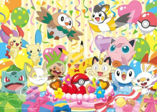 Ensky 500-371　Pokemon • Let's Eat Together! Lucky Cake　500 Pieces Jigsaw Puzzle