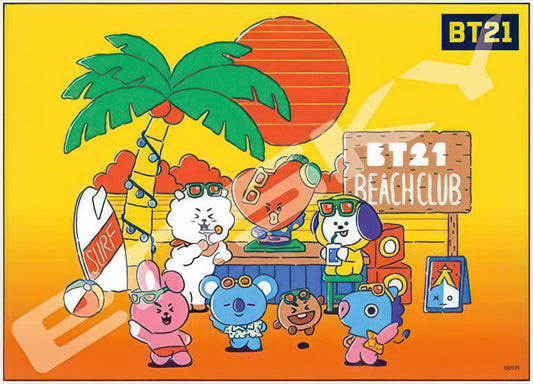 Ensky 500-502　BT21 • Sunset Beach　500 Pieces Jigsaw Puzzle