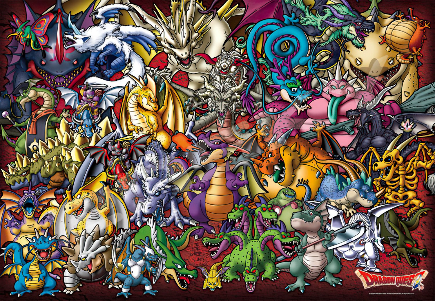 Ensky â€¢ Dragon Quest â€¢ Dragon-type Monsters!ã€€1000 PCSã€€Jigsaw Puzzle