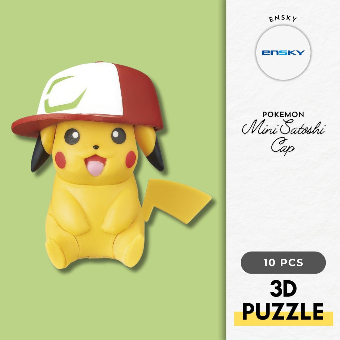 ensky-km-m25-pokemon-mini-satoshi-cap-10-pieces-plastic-3d-puzzle