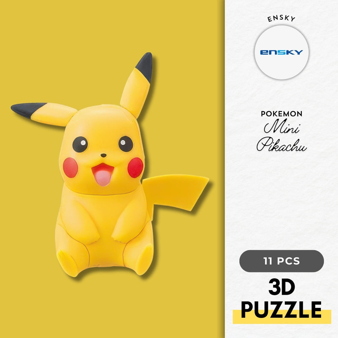 ensky-km-m28-pokemon-mini-pikachu-11-pieces-plastic-3d-puzzle