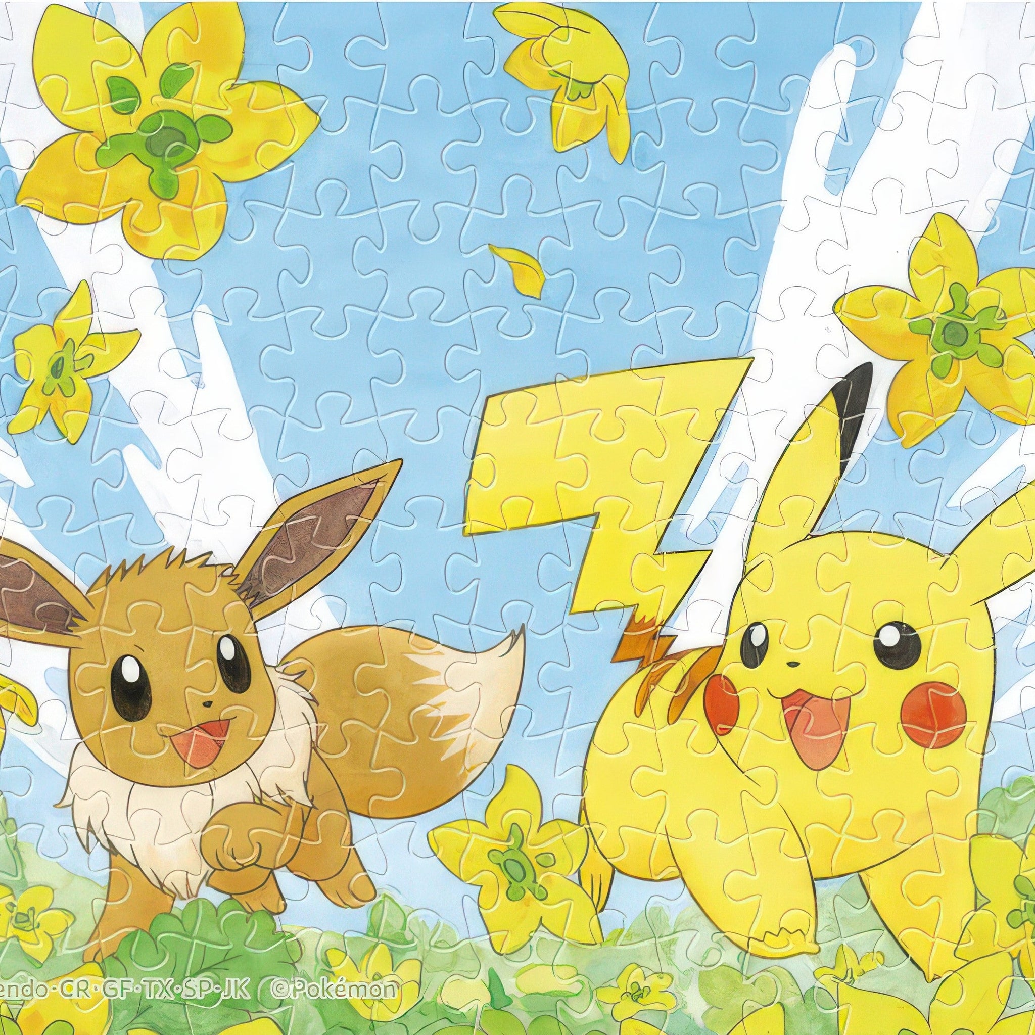 ensky-ma-115-pikachu-and-eevee-150-pieces-puzzle-+-frame-set