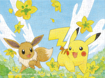 ensky-ma-115-pikachu-and-eevee-150-pieces-puzzle-+-frame-set