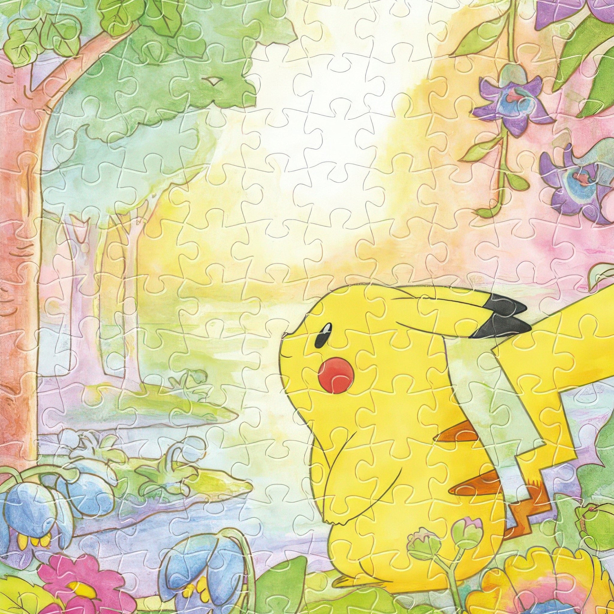 ensky-ma-116-pikachu-and-flowers-150-pieces-puzzle-+-frame-set