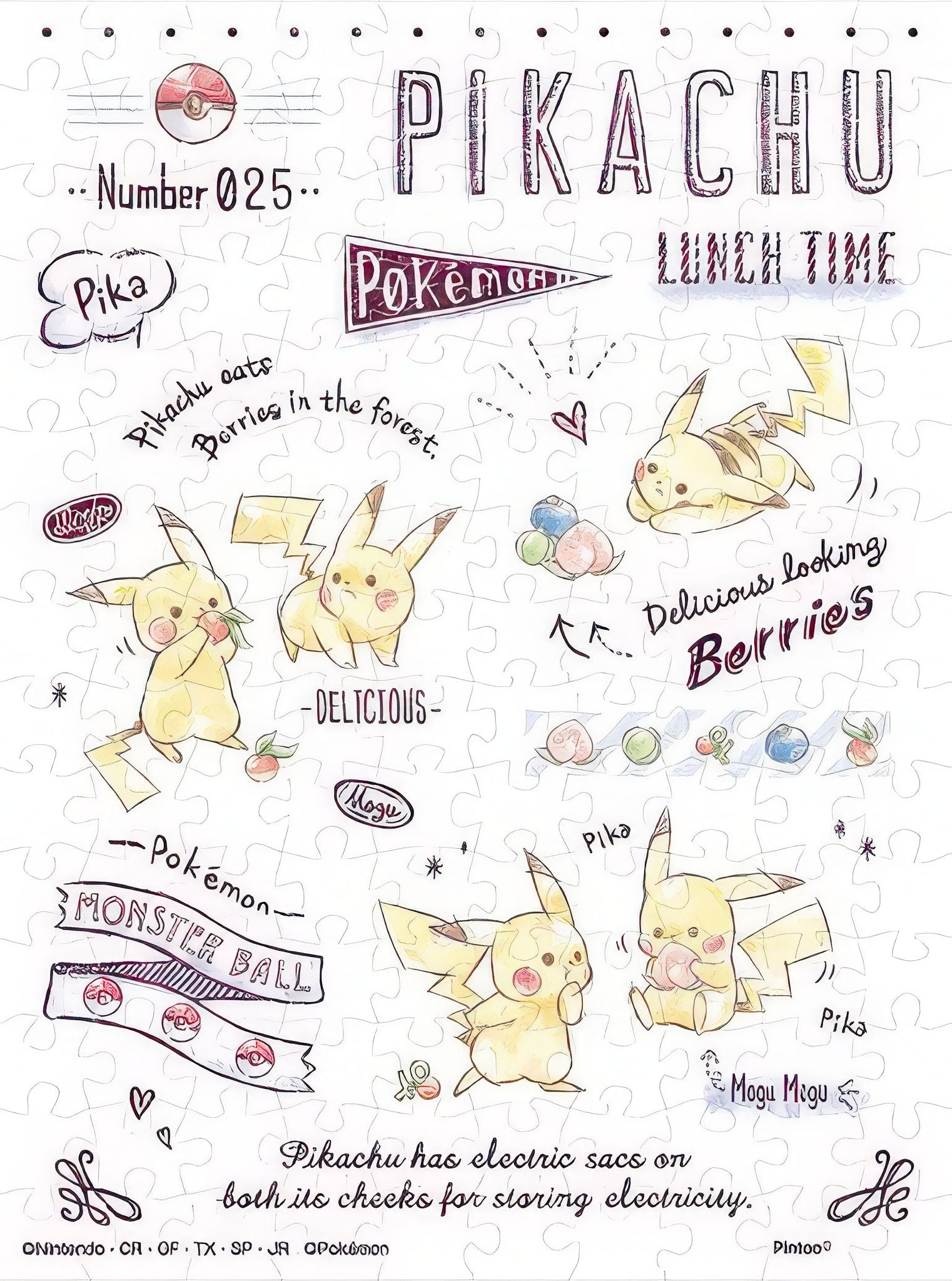 ensky-ma-58-pikachu-lunch-time-150-pieces-puzzle-+-frame-set