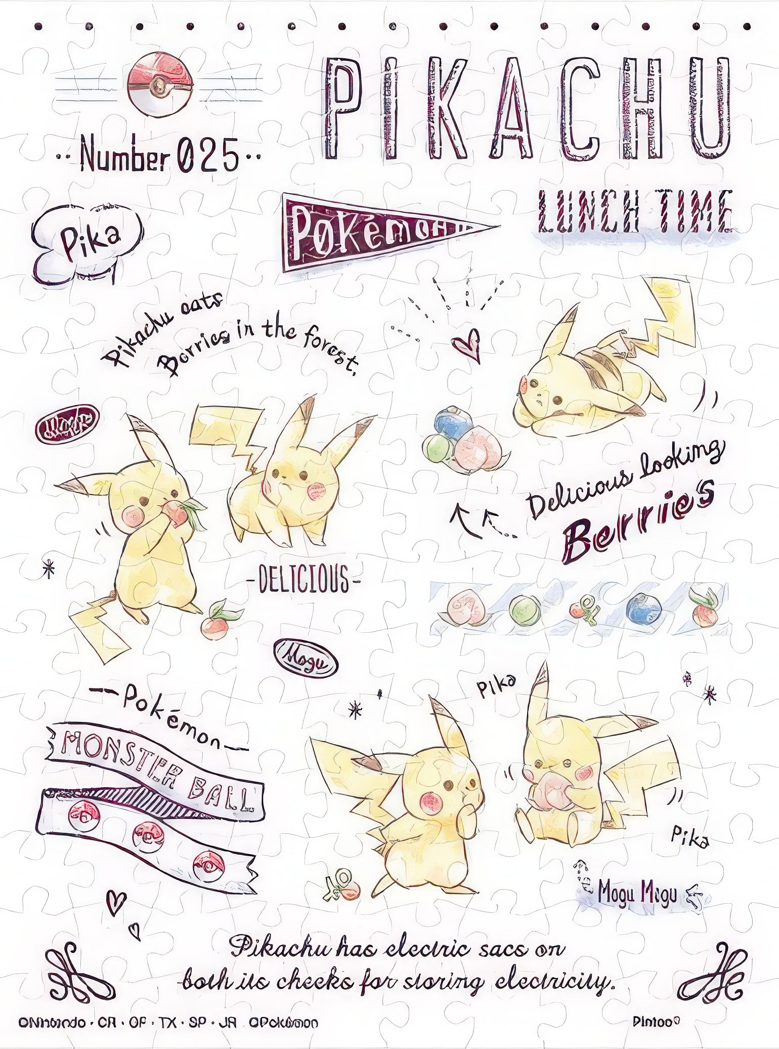 ensky-ma-58-pikachu-lunch-time-150-pieces-puzzle-+-frame-set