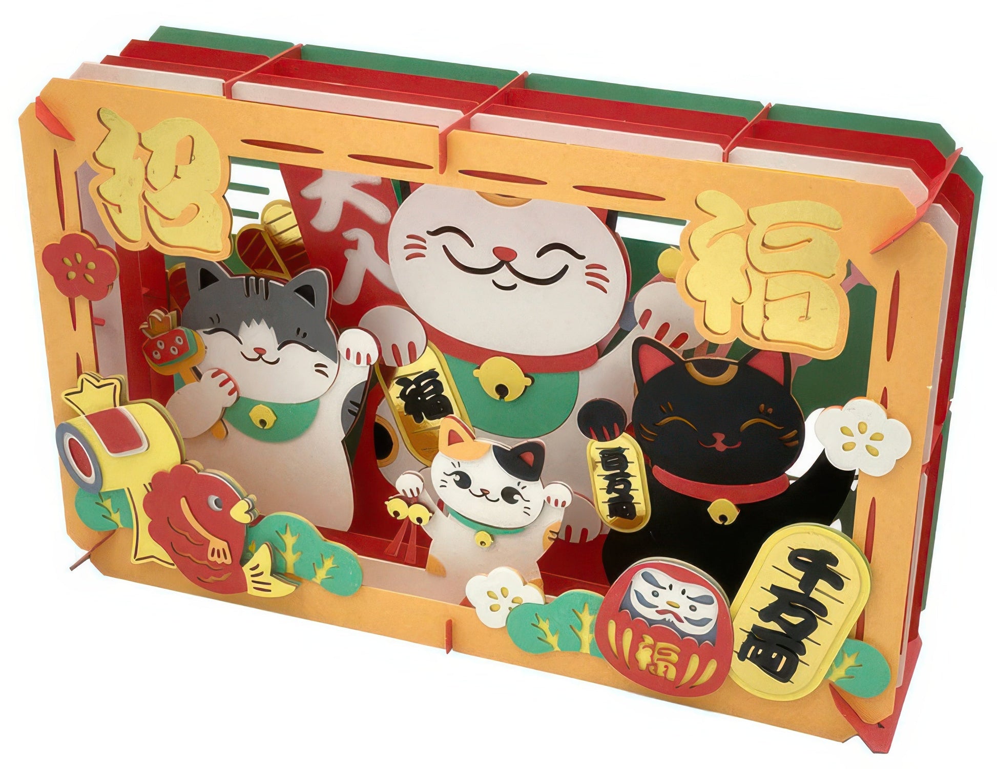 ensky-pt-l64-paper-theater-large-maneki-neko-crafts