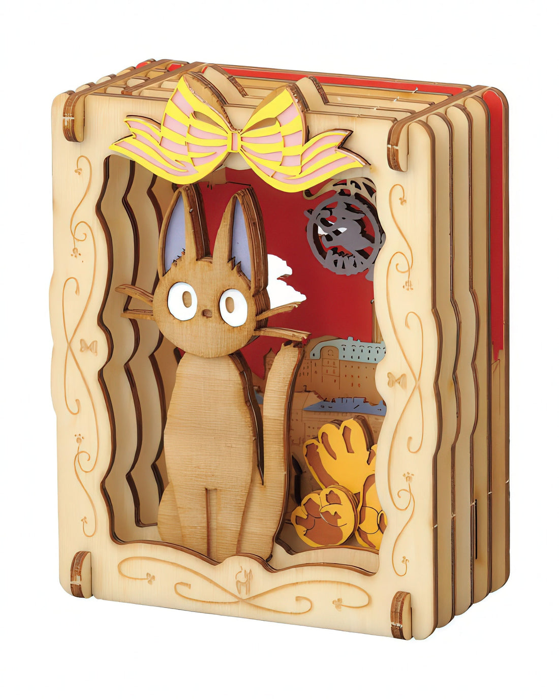 ensky-pt-w04-kiki-s-delivery-service-paper-theater-wood-black-cat-jiji-wood-crafts