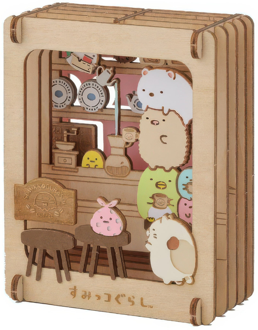 ensky-pt-w12-sumikko-gurashi-paper-theater-wood-sumikko-cafe-wood-crafts