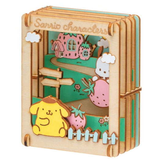 Ensky PT-W20　Sanrio • Paper Theater Wood / Strawberry House (1)　Wood Crafts